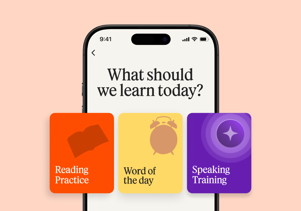 Babbel app on a phone